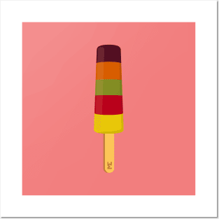 fruit pastille Ice Lolly Posters and Art